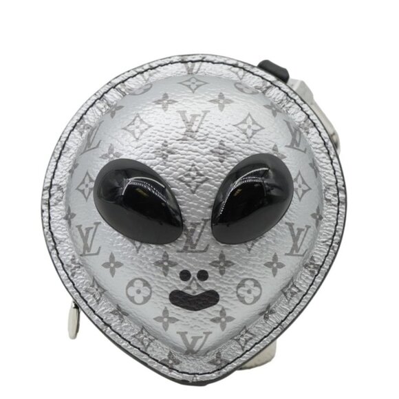 Louis Vuitton  Alien Monogram Leather Bag Charm Silver - Picture 1 of 11